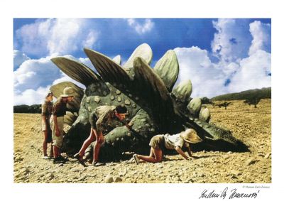 Plakát A3, Cesta do pravěku, Stegosaurus